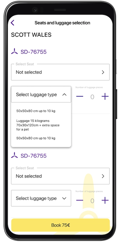 | Android, IOS | Mobile application for airline 7
