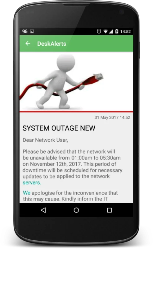 social network | Android | DeskAlerts corporate notifications 79