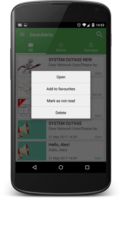 social network | Android | DeskAlerts corporate notifications 78