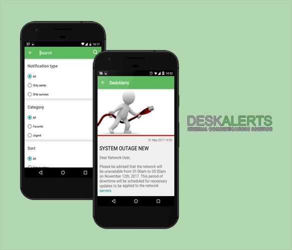 social network | Android | DeskAlerts corporate notifications 74