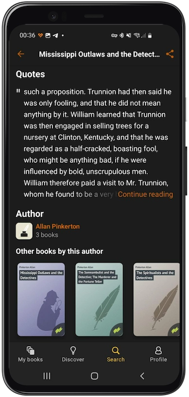 | Android, Windows UWP | MyBook online library 4