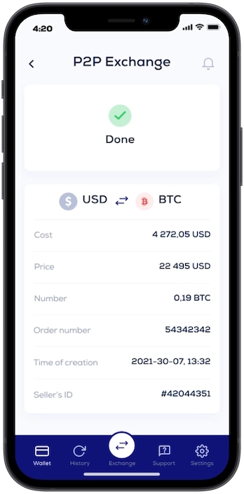 crypto wallet | Android, IOS | Cryptomall — crypto wallet & p2p exchanger 7